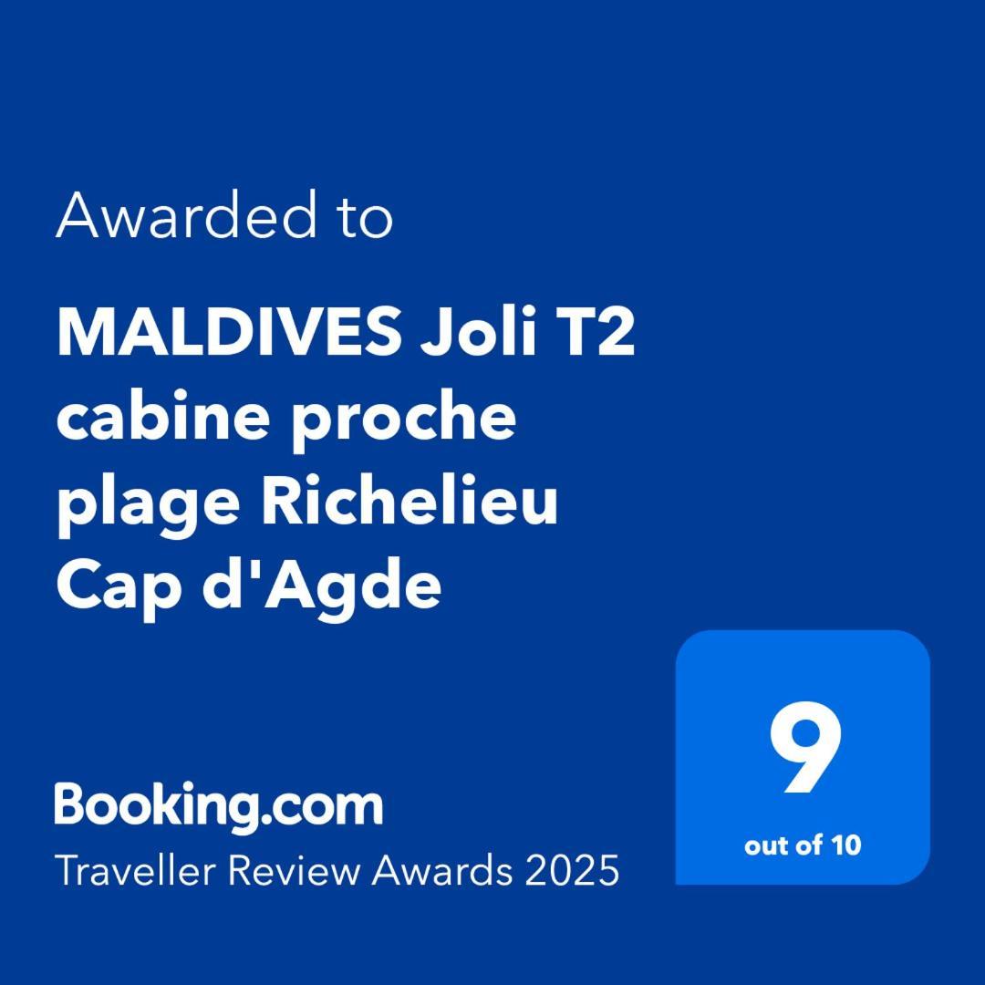 Maldives Joli T2 Cabine Proche Plage Richelieu Cap D'Agde Dış mekan fotoğraf